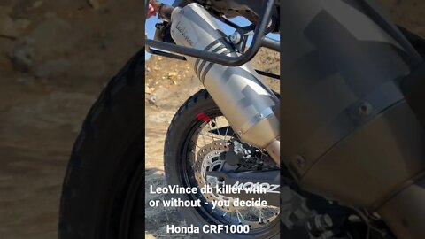LeoVince db killer removal - Honda CRF1000