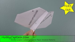 A Paper Plane That Flies Long And Far, How To Fold The "Goblin" Paper Airplane