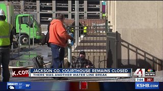 Jackson County downtown courthouse to remain closed Monday after another water line break