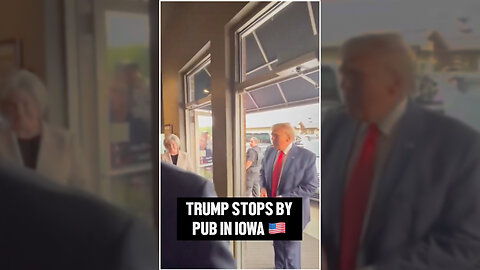 Donald Trump Stops By At a Pub In Iowa, Gets Massive Respect & Support