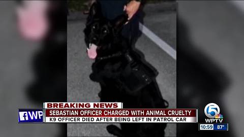 Sebastian police officer charged in K9's death