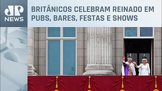 Domingo é marcado por festividades em Londres após coroação do rei Charles III no Reino Unido