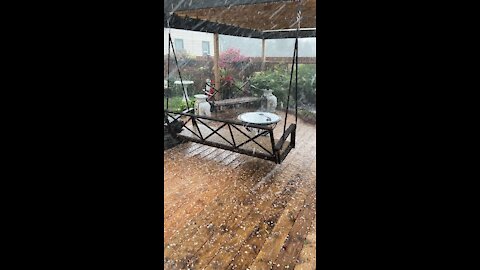 Hail outside