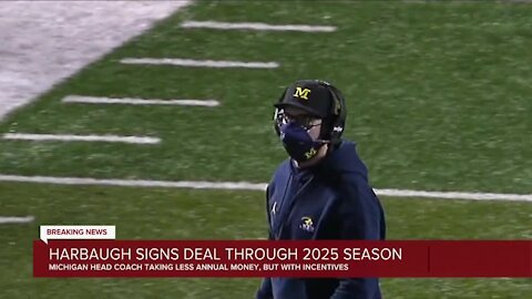 Michigan, Jim Harbaugh agree to contract extension through 2025 season