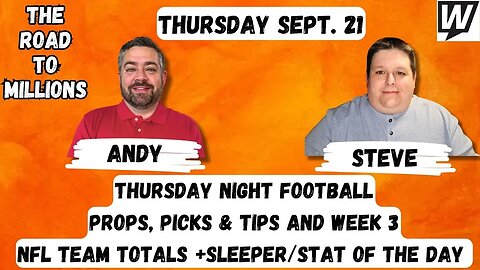 Thursday Night Football Props, Picks & Tips, NFL Predictions & Bets and Team Totals on Todays R2M!!!