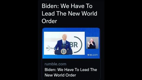 What Cho Meme News Breaking News! America Just Admitted Open Allegiance To The NWO. 03212022