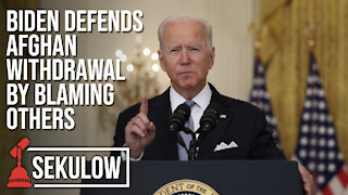 Biden Defends Afghan Withdrawal by Blaming Others