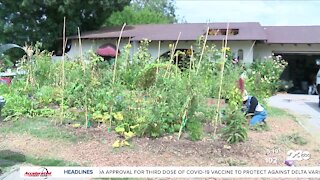 Neighbors come together to help community garden
