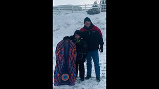 Franklin, Tennessee Sledding on Daddy and The Big Boy (Ben McCain and Zac McCain) Episode 525