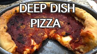 How To Make Delicious Deep Dish Pizza (Chicago Style) - Amazin' Cookin'