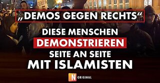 „Demos gegen Rechts“ Diese Menschen demonstrieren Seite an Seite mit Islamisten