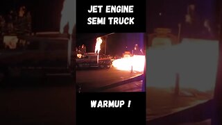 Fire! Jet Engine Powered Semi Truck! #shorts