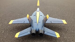 Jet Crash - RC F-18 Super Hornet 64mm EDF Jet Plus Bonus RC Jet Crash Full Speed Into a Bush