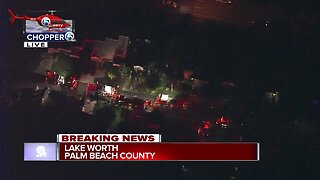 Crews respond to house fire in central Palm Beach County