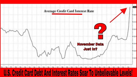 Fed November Numbers In! Credit Card Debt And Interest Rates Soar To Unbelievable Levels!