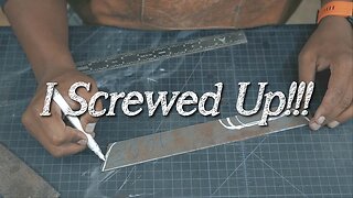 I Completley Botched my Frist Attempt at a Tanto Grind