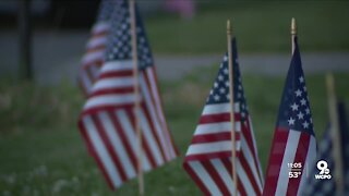 Knee surgery didn't stop NKY mom from sharing American flags for Memorial Day