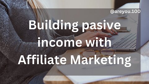 Building Passive Income with Affiliate Marketing | financial support | are you ?