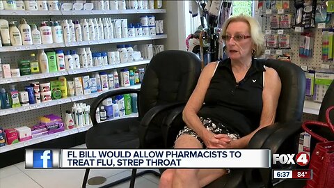 Florida legislative push to allow pharmacists to treat and test patients for flu and strep