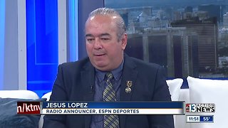Announcer Jesus Lopez on Feb 4
