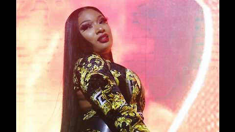 Megan Thee Stallion tearfully accepts Grammy