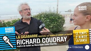 Richard Coudray, maître ballet, et la gigabarre au Festival le temps d'aimer la danse 2023