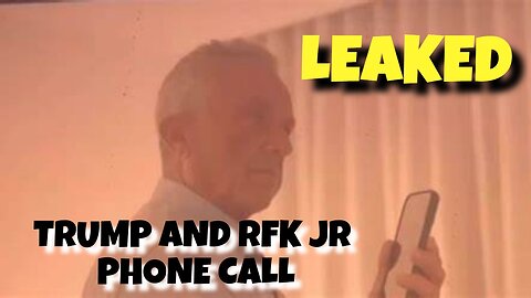 BREAKING NEWS; STUNNING CALL BETWEEN TRUMP AND RFK JR