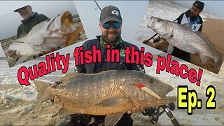 Fishing in ANGOLA NORTH!! Fishing for CUBERA SNAPPERS and Corvina. Episode 2