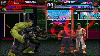 Mugen: Venom/Incredible Hulk vs Akuma/Ryu