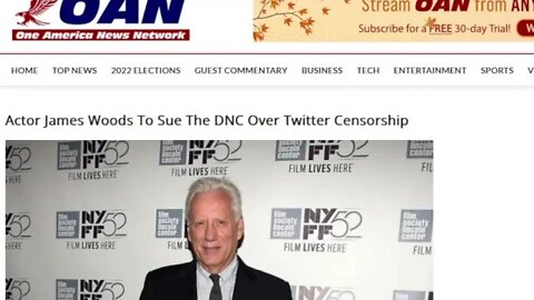 James Woods sues DNC for Twitter violation