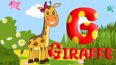 KidslandTV. Learn The Alphabet. The Letter G. G is for Giraffe! A Fun Puzzle Challenge.