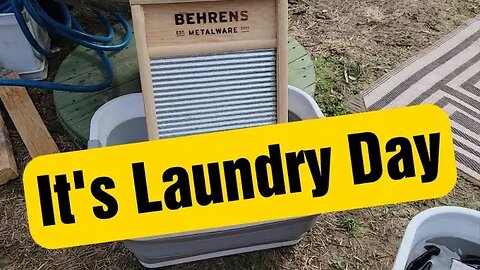 It's Laundry Day. Hand Washing Clothes at our Site #laundry #camping #nomad #fulltimerv #wash