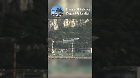 Dassault Falcon Take Off Gibraltar