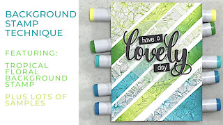 Tropical Background Stamp | Many Ways to Use It!