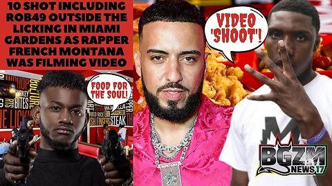 10 shot Including @rob4931 outside The Licking in Miami During rapper @FrenchMontanaVideos's Video