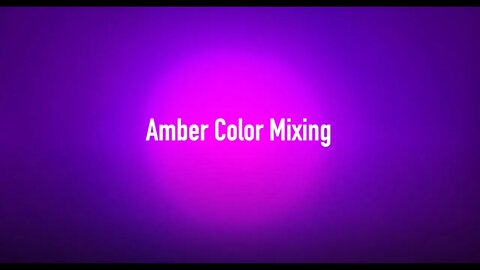 Amber LED Color Mixing