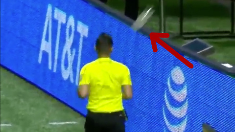 Ref Gets Hit with Bottle During MLS Game