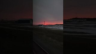 Sunset From a Train!