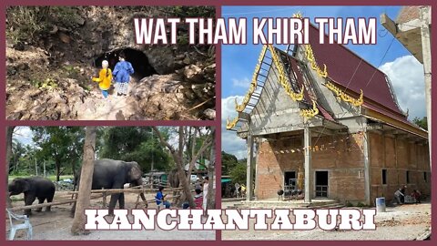 Wat Tham Khiri Tham - Climbing Inside a Huge Cave - Kanchantaburi Thailand