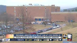 Freshman arrested with pellet gun at loch raven high school