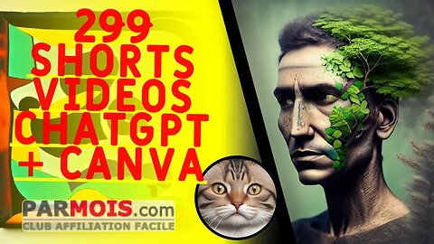 299 shorts videos chatgpt + canva