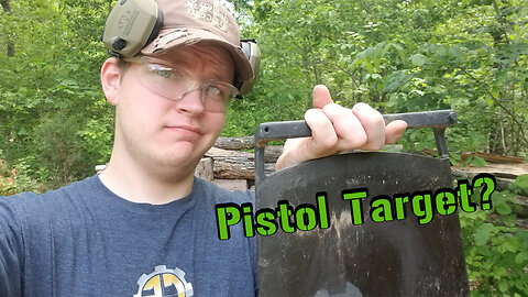 Testing new audio equipment! And does a cast iron griddle make a good pistol target?