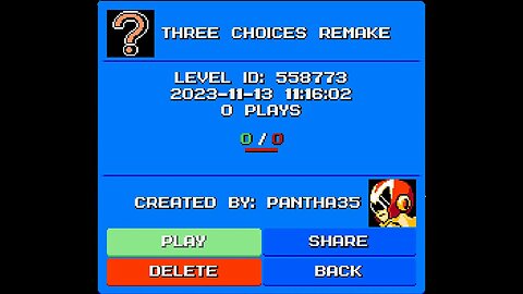 MegaMan Maker: Three Choices Remake (Pantha35) [ID#:558773]