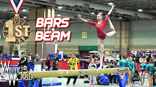 Whitney Bjerken | 2nd Level 10 Gymnastics Meet | Bars & Beam Champion