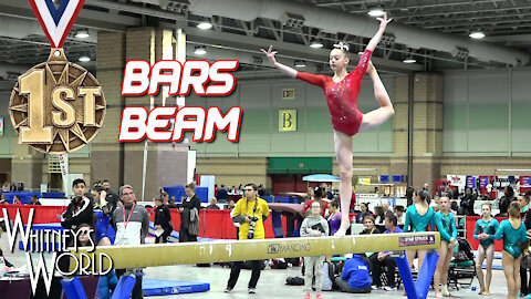 Whitney Bjerken | 2nd Level 10 Gymnastics Meet | Bars & Beam Champion