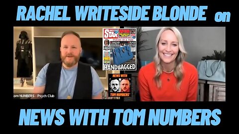 RACHEL WRITESIDE BLONDE is back on NEWS WITH TOM NUMBERS