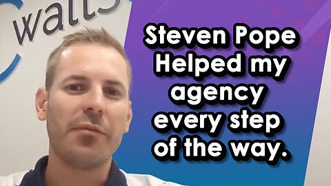 My Agency Guy Testimonial - Steven Pope Helped Me Grow My Agency
