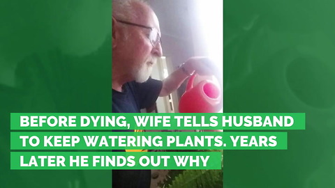 Before Dying, Wife Tells Husband to Keep Watering Plants. Years Later He Finds Out Why