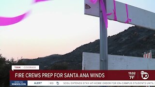 Fire crews prep for Santa Ana winds