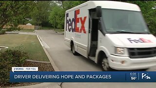 Driver Delivering Hope and Packages